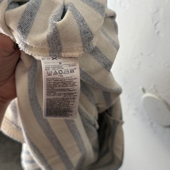 Old Navy Romper Terry Cloth Medium Striped Tank Sleeveless Drawstring‎ Pockets - Picture 8 of 8